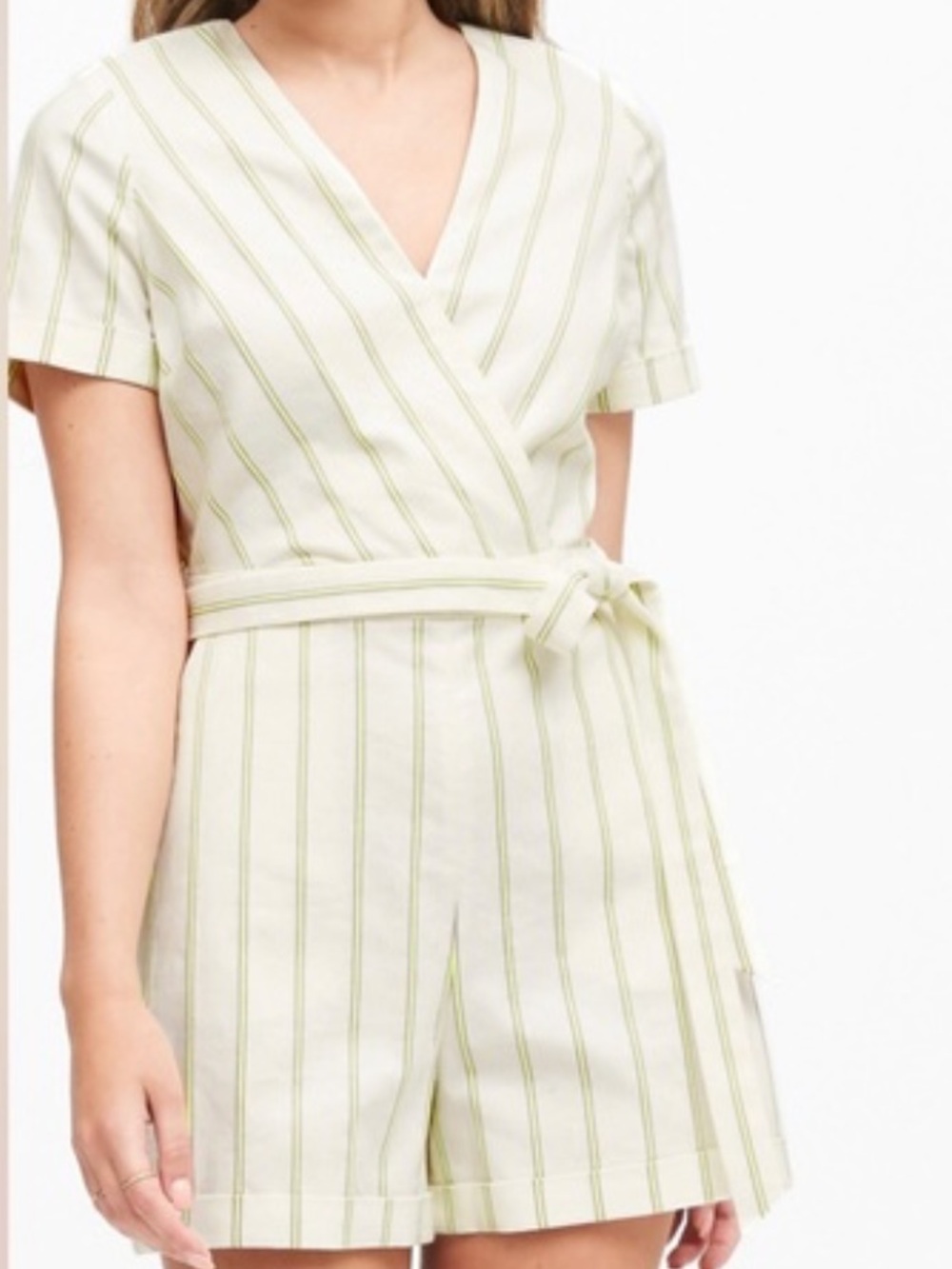 NEW Banana Republic Striped Wrap Romper